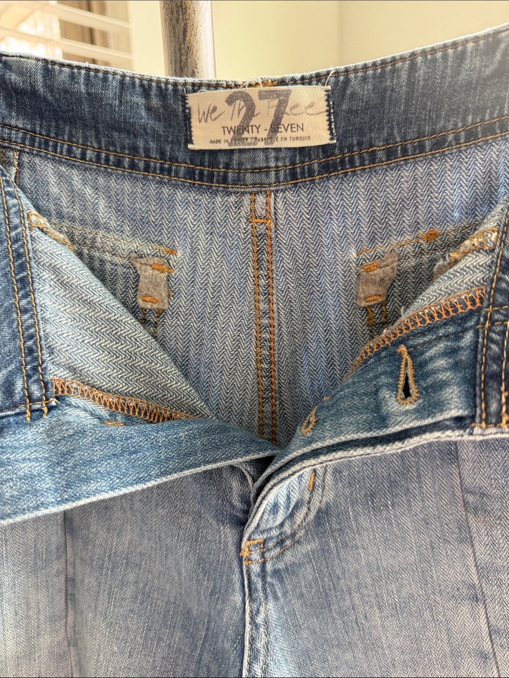 Free People WE THE FREE Wide Leg Low Rise Denim - Picture 3 of 5